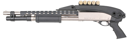 Advanced Technology TFS0600 Shotforce Shotgun Stock Top Folding Black Synt-img-1