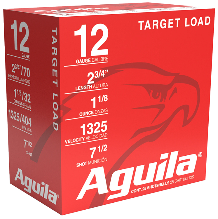 Aguila 12ga 2-3/4 1-1/8oz HV Sporting 1325fps #7.5 25/RD