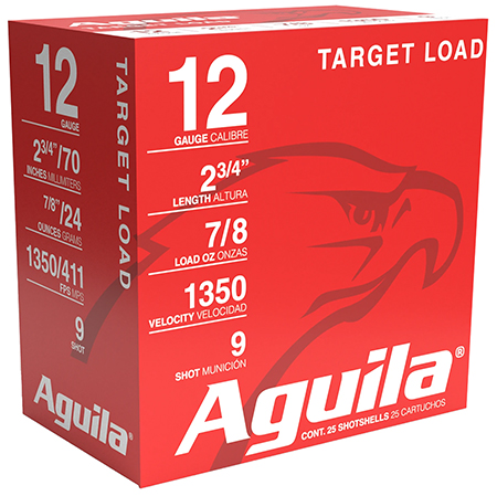 Aguila 12ga International 2-3/4 24gram 1350fps #9 25/RD