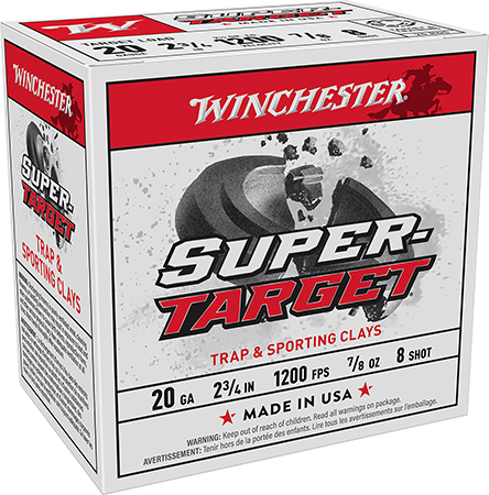 WIN SUPER TARGET 20GA LT 2.75 7/8OZ #8 25/10