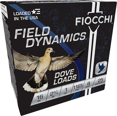 FIOCCHI 16GA #8 2.75" AMMO 25RDS AMMO 25RDS