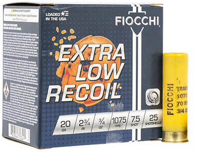 FIOCCHI 20GA PREM.TARGET LITE 2-3/4" 3/4OZ #7.5 1075FPS