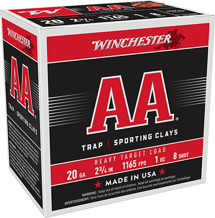 WIN AA HEAVY 20GA 2.75 1OZ #8 25/10