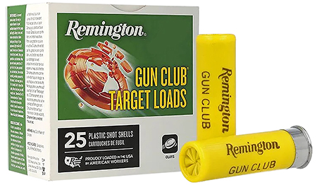 REMINGTON GUN CLUB TARGET LOAD 20GA 2-3/4IN 2-1/2DRAM 7/8OZ 8 AMMO 25RD
