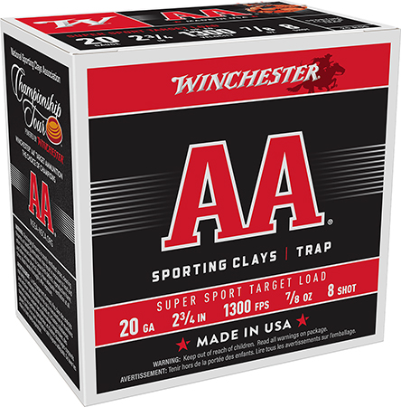 AA SUPER SPORT SPORTING CLAYS 20 GAUGE SHOTGUN AMMO
