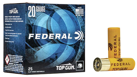 FEDERAL TOP GUN SS 20GA 2-3/4" 2-1/2DE 7/8OZ 7.5 AMMO 25RD