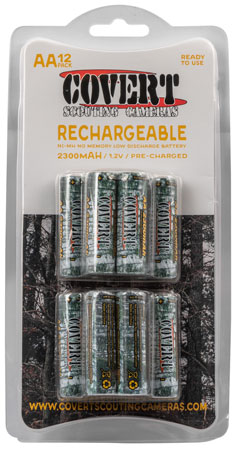 COVERT 5113 RECHARGEABLE AA NIMH BATTERIES 12PK