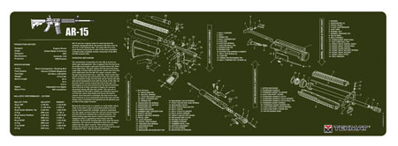 TEKMAT RIFLE MAT AR15 OD GREEN
