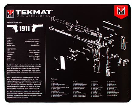 TEKMAT ULTRA PSTL MAT 1911 BLK