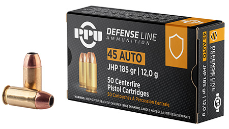 PPU PPD45       45ACP       185 JHP          50/10