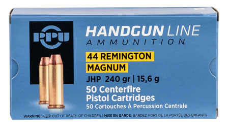 PRIVI 44 Rem Magnum JHP 240GR 50BX