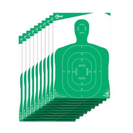EZ AIM 12X18 SILHOUETTE GREEN - 10 PACK