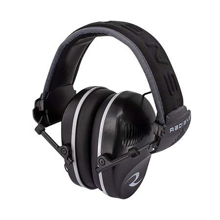 Black / Gray Dual Microphone Electronic Earmuff 3.5mm Stereo Jack