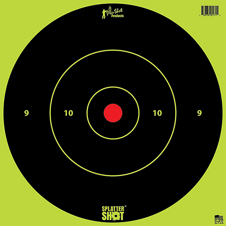 PROSHOT 12B-GREEN-TG12PK 12" SPLATTER BULLSEYE GRN