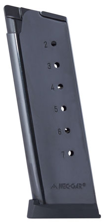 MEC-GAR 1911 OFFICER .45 ACP 7 HIGH CAPRD HT BLUE MAGAZINE