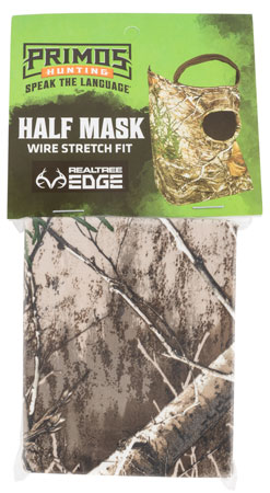 Primos PS6667 Stretch Fit Realtree Edge Neoprene 1/2 Face Mask OSFA-img-1