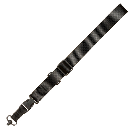 TAC SHIELD CQB SINGLE POINT SLING QD PUSH BUTTON SWIVEL BLACK  1 1/2"