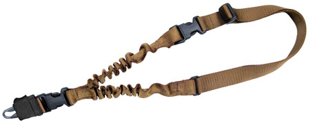 TacShield Shock Sling Single Point w/Double ERB Coyote 1 1/4in