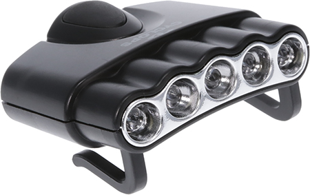 CYCLP CYC-HC5-W        5 LED WHITE HAT CLIP LIGHT