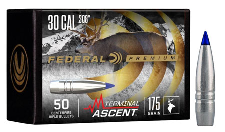 FEDERAL .308 CALIBER 175GR TERMINAL ASCENT COMP BULLET  50RD