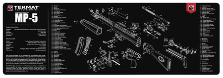 Heckler & Koch MP5  TekMat Gun Cleaning Mat 12x36