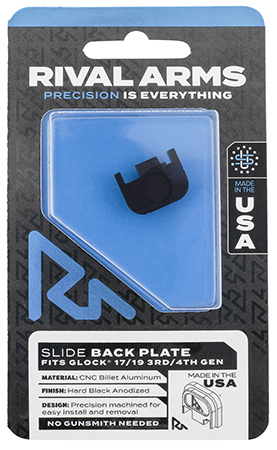 Rival Arms Slide BCK CVR PLT GLK GEN3/4 BLK