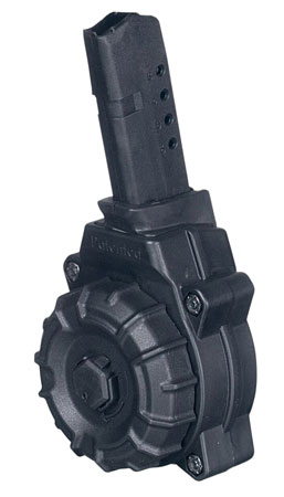 Magazine Glock 43 9mm Blk Poly Drum 30rd