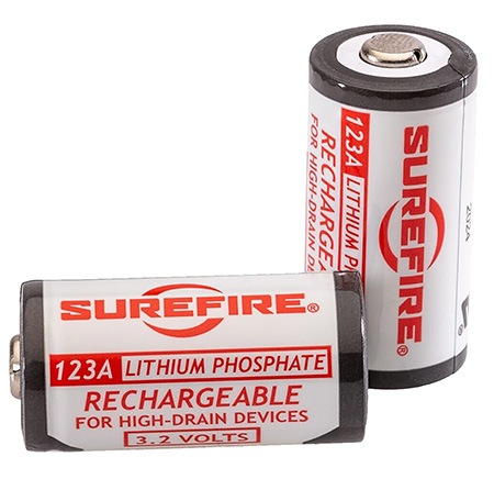 SUREFIRE LFP 123A RECHARGE BATT 2PK