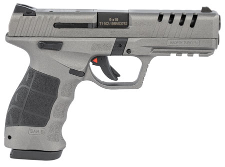 SAR USA SAR9X 9mm Luger 4.40" Barrel 17+1 Or 19+1 , Platinum Cerakote Fram-img-0