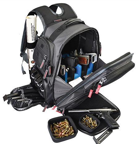 GPS 1812BPG     EXECTIVE BACKPCK 5GUN CRADLE   GRY