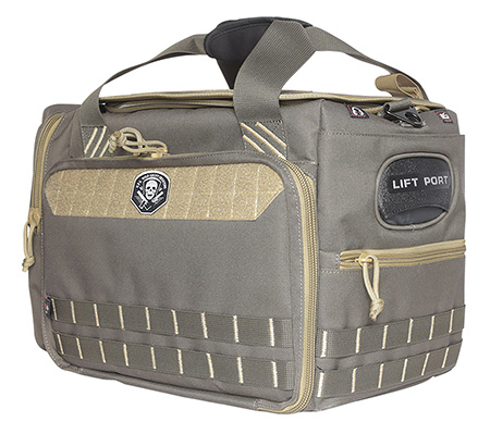 M/L Range Bag w/Foam Cradle for 4 handguns 2 ammo Dump Cups