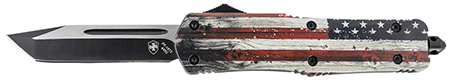 Templar Knives Large Wood US Flag Tanto Black
