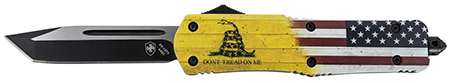 Templar Knives Large Don't Tread on Me Tanto Black