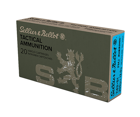 S&B 762X51 SUBSONIC 200GR FMJ 20/500