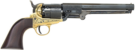 TRAD 1851 NAVY 44CAL 7 3/8 BRASS ENGRV WALNU