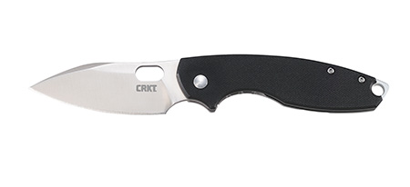 CRKT PILAR III 2.9" PLAIN DROP BLADE BLACK G10 CRKT Pilar Iii Folding 2.9" 8Cr13Mov Plain Drop Satin Blade Black G10 Handle
