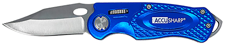 FPI 701C  ACCUSHARP FOLDING SPORT KNIFE BLUE
