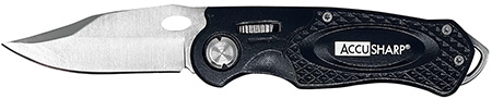 FPI 703C  ACCUSHARP FOLDING SPORT KNIFE BLACK
