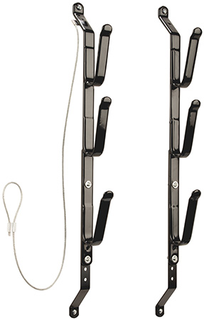 3-GUN LOCKING CAR GUN RACK STEEL
