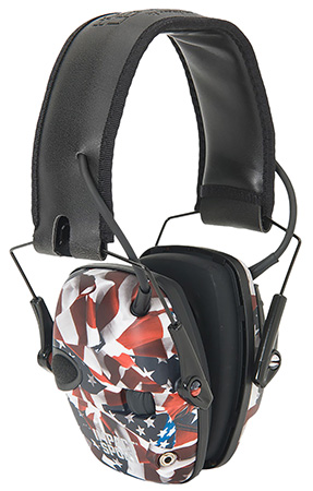 HOWARD LEIGHT ELECTRONIC EARMUFF ONE NATION FLAG IMPACT SPORT