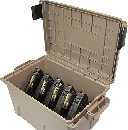 MTM TACTICAL MAG CAN -FOR 9 (30 RD) AK-47 MAGAZINES DK EARTH