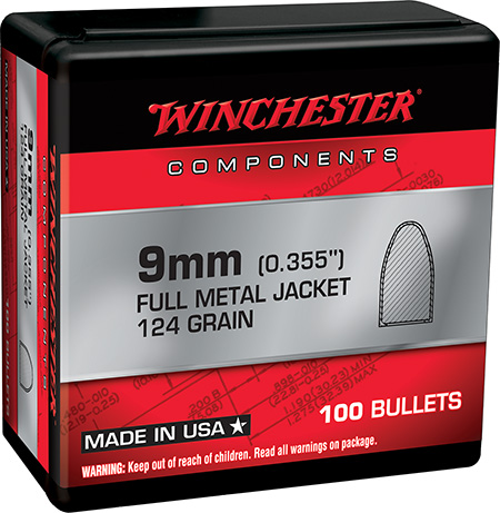 WIN WB9MC124X      BUL 9MM    124 FMJ       100/10