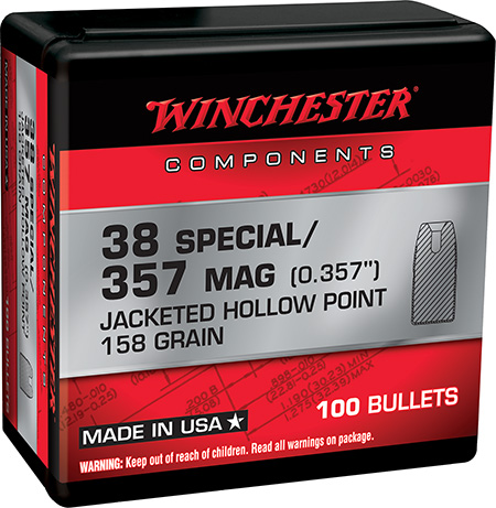 BULLETS 38 SPL / 357 MAG HP 158 GR 100 COUNT