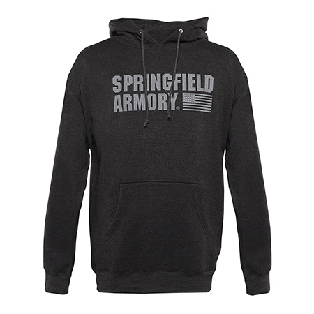Springfield Armory GEP1663S Flag Logo Mens Charcoal Gray Long Sleeve Smal-img-1