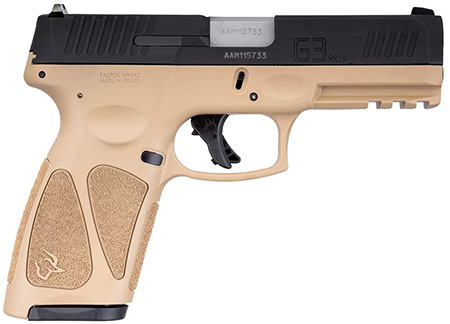 TAURUS G3 9MM 4" 15RD TAN/BLK TS