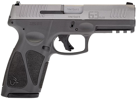 TAURUS G3 9MM 4" 17RD GRAY/STS TS