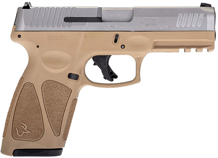 TAURUS G3 9MM 4" 17RD TAN/STS TS