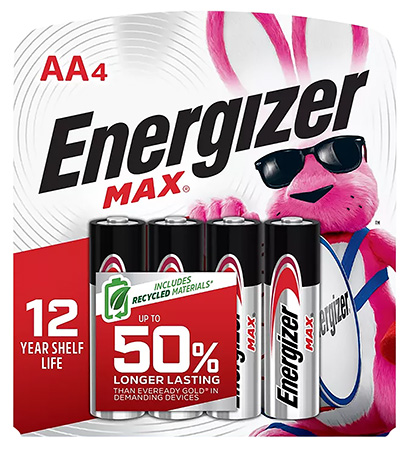 ENERGIZER E91BP-4    MAX AA