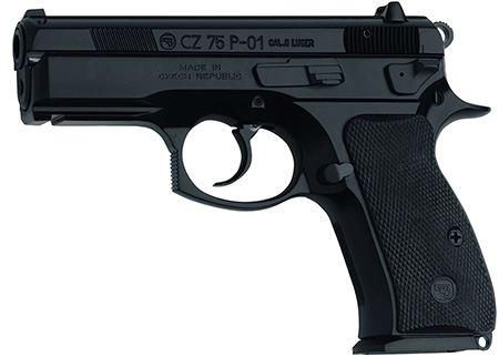 CZ-USA 91199 P-01 9mm Luger 15+1, 3.75" Steel Barrel, Black Serrated Slide-img-1