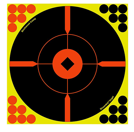 SHOOT-N-C 12in CROSSHAIR BULLS-EYE TARGET - 100 SHEET PACK